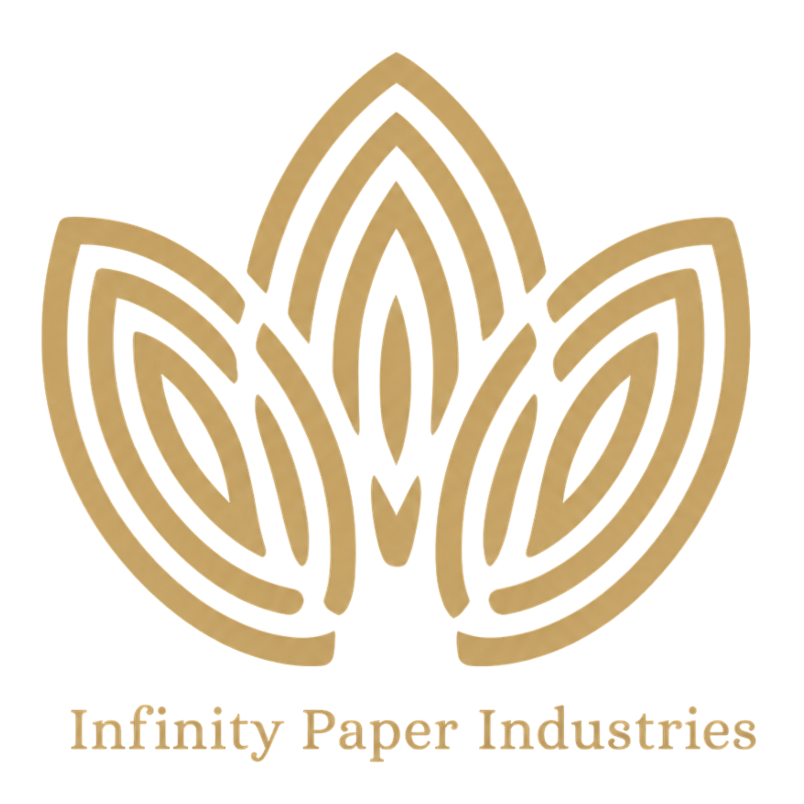 infinity paper industries logo 4k golden